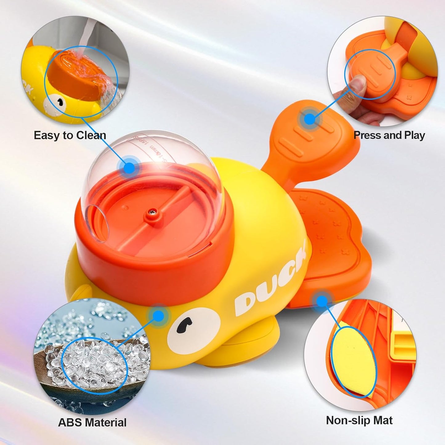 Interactive Duck-Shaped Dog Treat Dispenser and Slow Feeder Bowl - Puzzle Toy for Mental Stimulation with Adjustable Food Outlet for Small to Medium Cats and Dogs