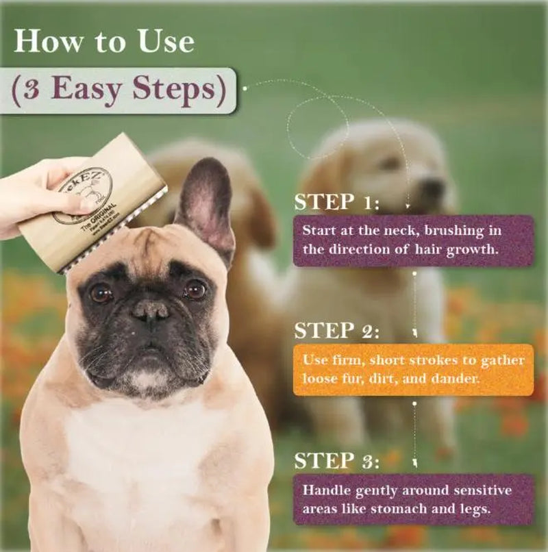Sleekez Professional Dog Grooming Brush for Shedding, Deshedding Tool for Short and Long Haired Dogs, 2.5-Inch and 5-Inch Options