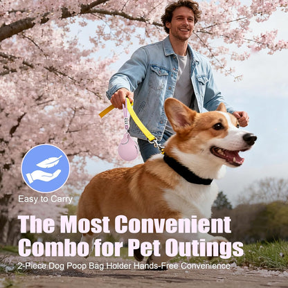 Stainless Steel Portable Dog Water Bottle with Bowl - 10oz No-Spill Travel Dispenser for Small Dogs - Ideal for Walking and Hiking