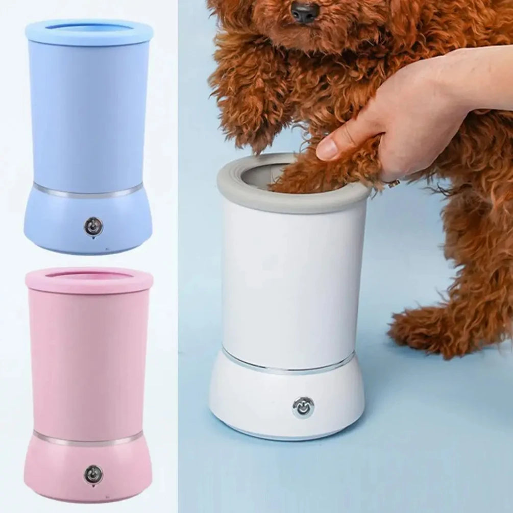 Electric Portable Dog Paw Washer and Massager, USB Rechargeable, Ideal for Small to Medium Dogs and Cats