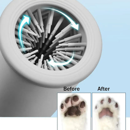 Electric Portable Dog Paw Washer and Massager, USB Rechargeable, Ideal for Small to Medium Dogs and Cats