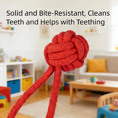 Interactive Tug Toy for Dogs - Designed for Engaging Playtime, Teeth Cleaning, and Strengthening Bond with Owners - Suitable for Small and Medium Breeds - Indoor and Outdoor Use